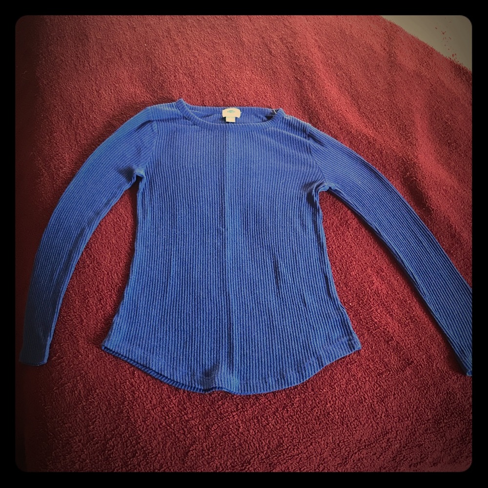 Blue old navy long sleeved shirt 👚 size S